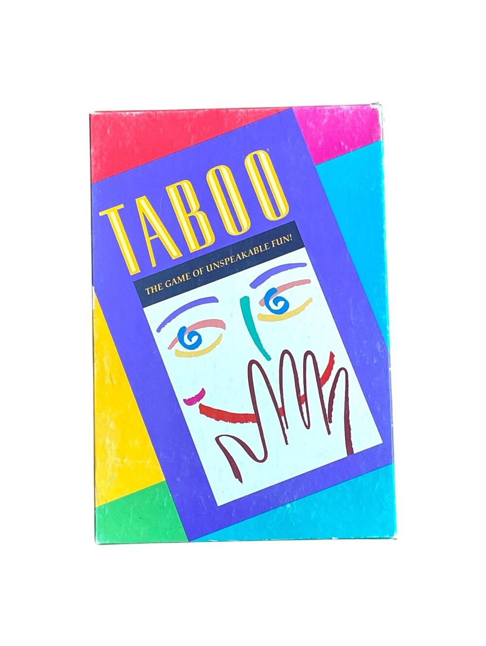 Vintage 1989 Taboo Board Game Complete Milton Bradley Party Game Classic CLEAN!